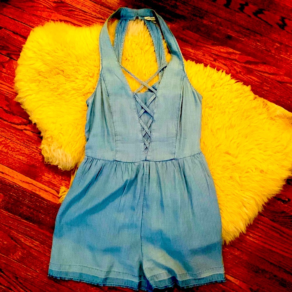 Denim Shorts Jumper